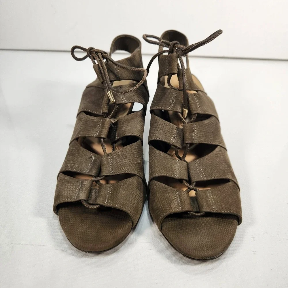 Nurture‎ Bellamy Womens Leather Sandals Size 8.5 Brown